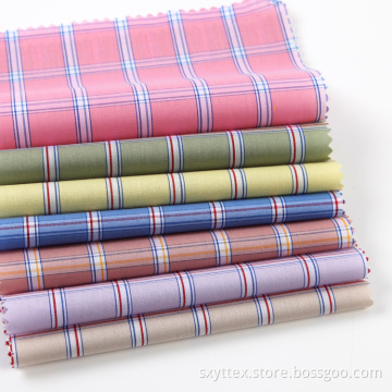 Laslest Lady's Plaid Fabric For Sewing Dresses